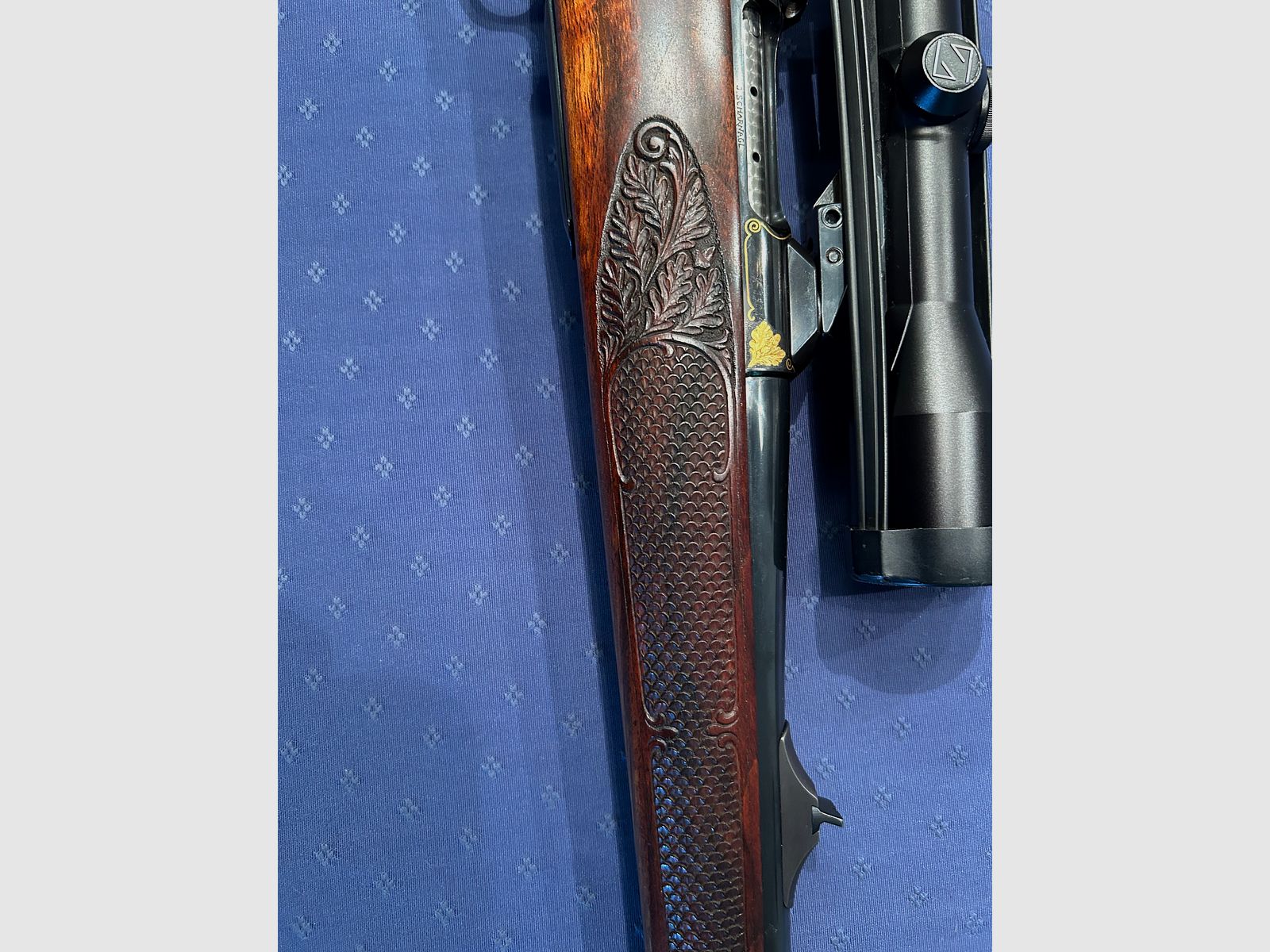 Fucile Stutzen Sauer 90 con inserti in oro
