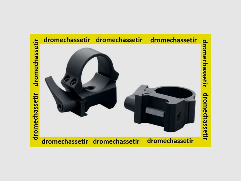 set di 2 anelli Leupold QRW con serraggio a leva, bassi, diametro 30mm, nero opaco, rif 49861