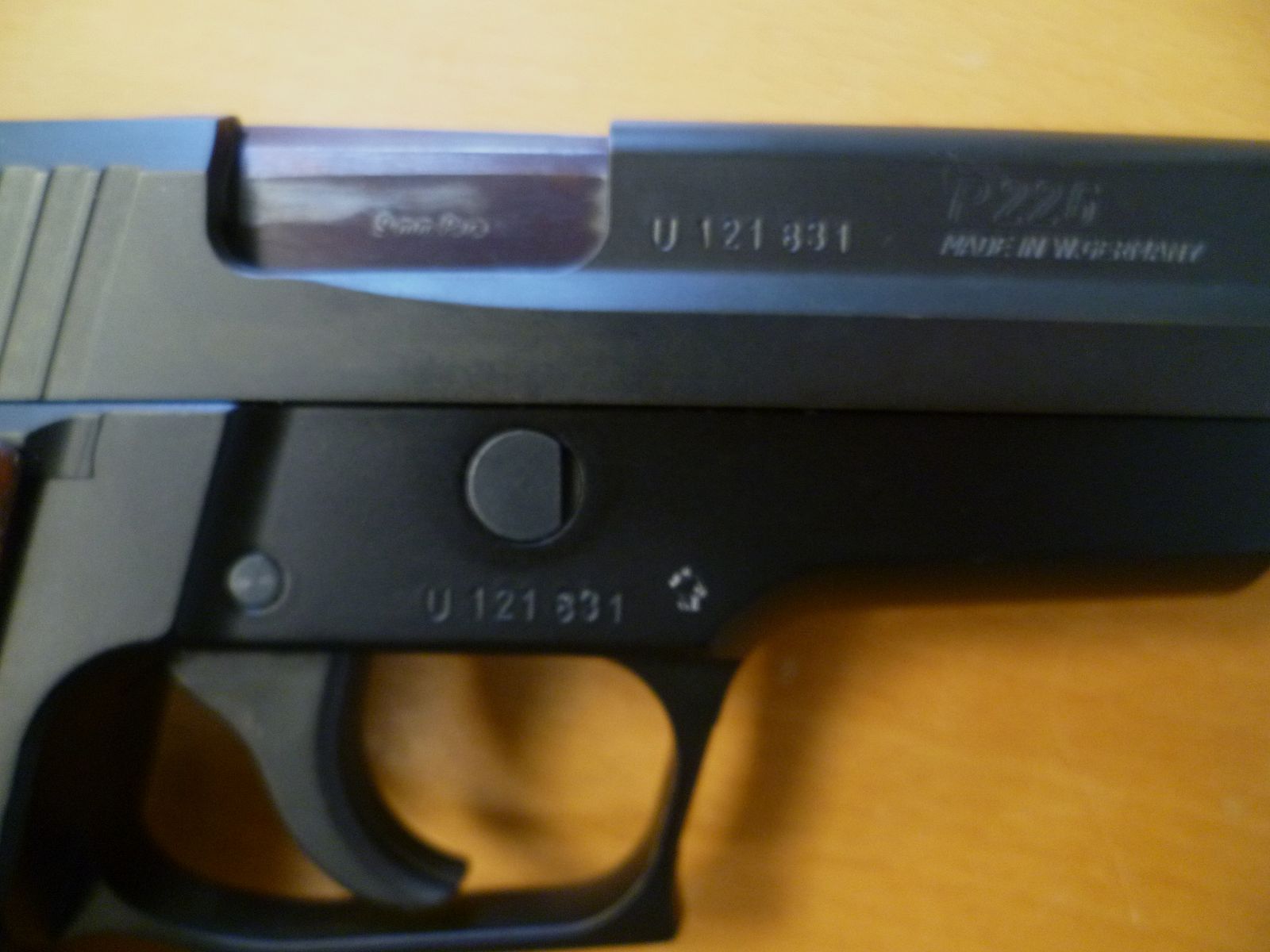 SIG Sauer P226 9mm Luger pistol