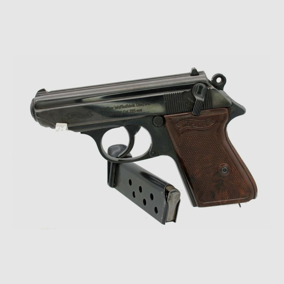 Armi sportive e per autorità Walther PPK calibro 7,65 impugnatura in acciaio top