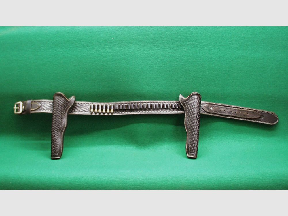 Custom Made Leder - Gürtel, schwarz, Breite: 6cm