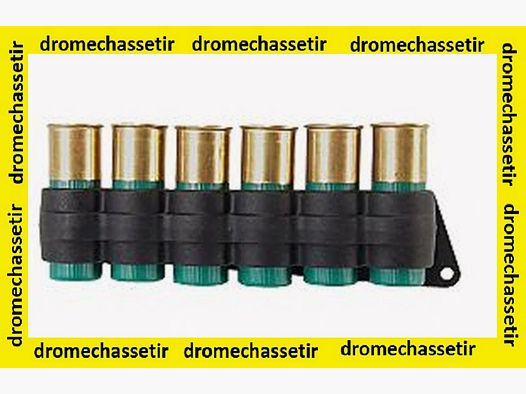 Cartouchiere polymere pour Remington 870 et 1187, pour 6 cartouches calibre 12