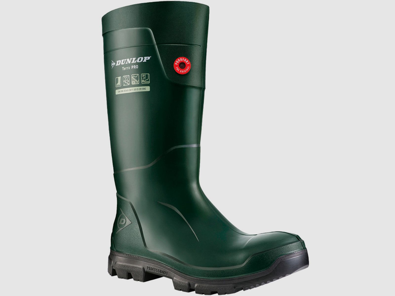Dunlop TerraPro Gummistiefel grün, Bild 1 von 4