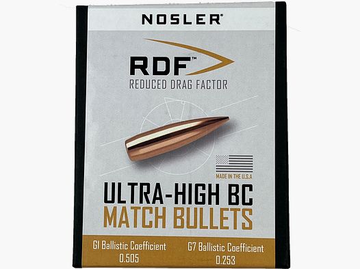 Nosler 53182 RDF Bullets .30/.308 168GR HPBT