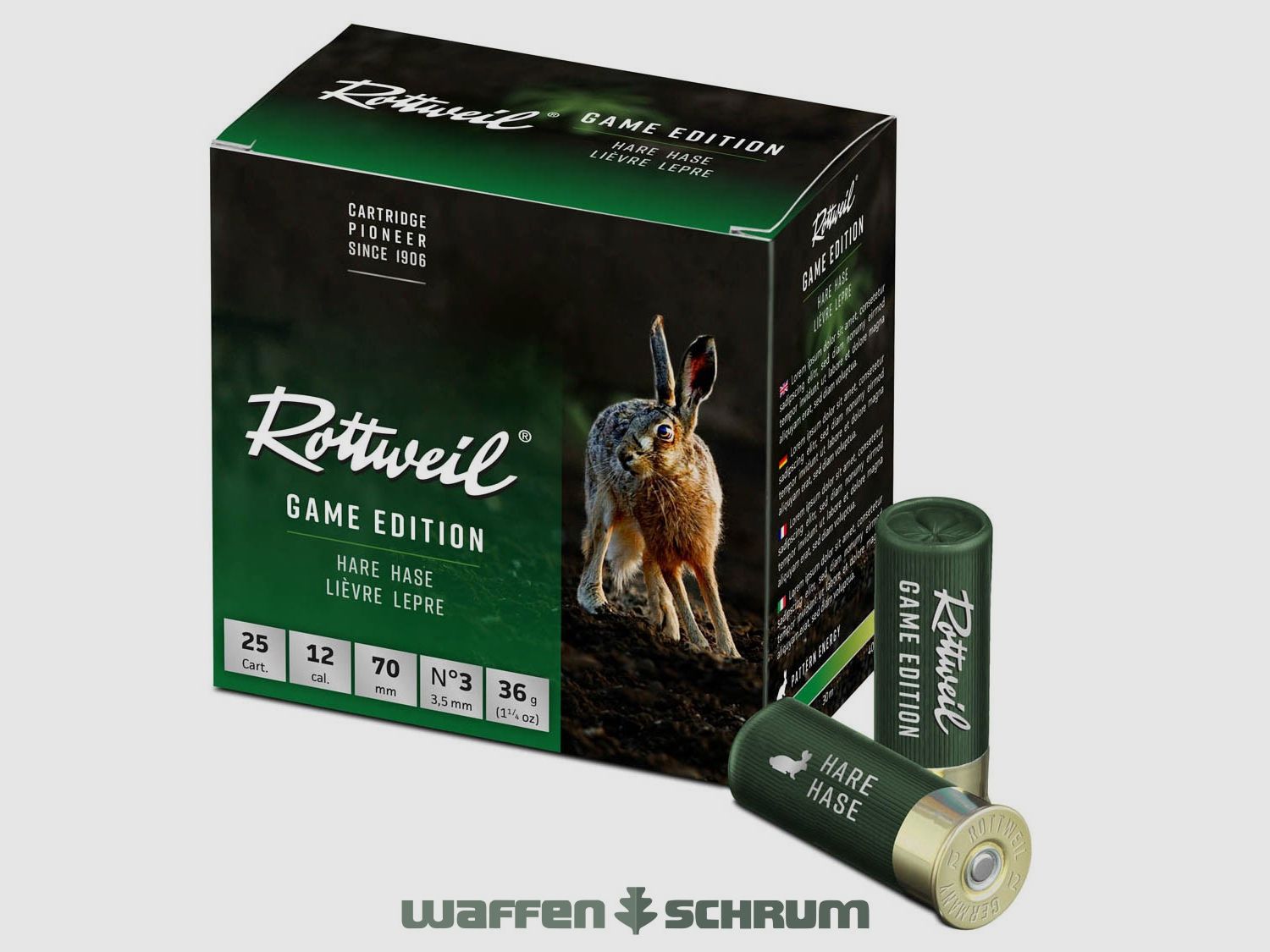 Rottweil 12/70 Game Edition Hase 3,5mm - 36g