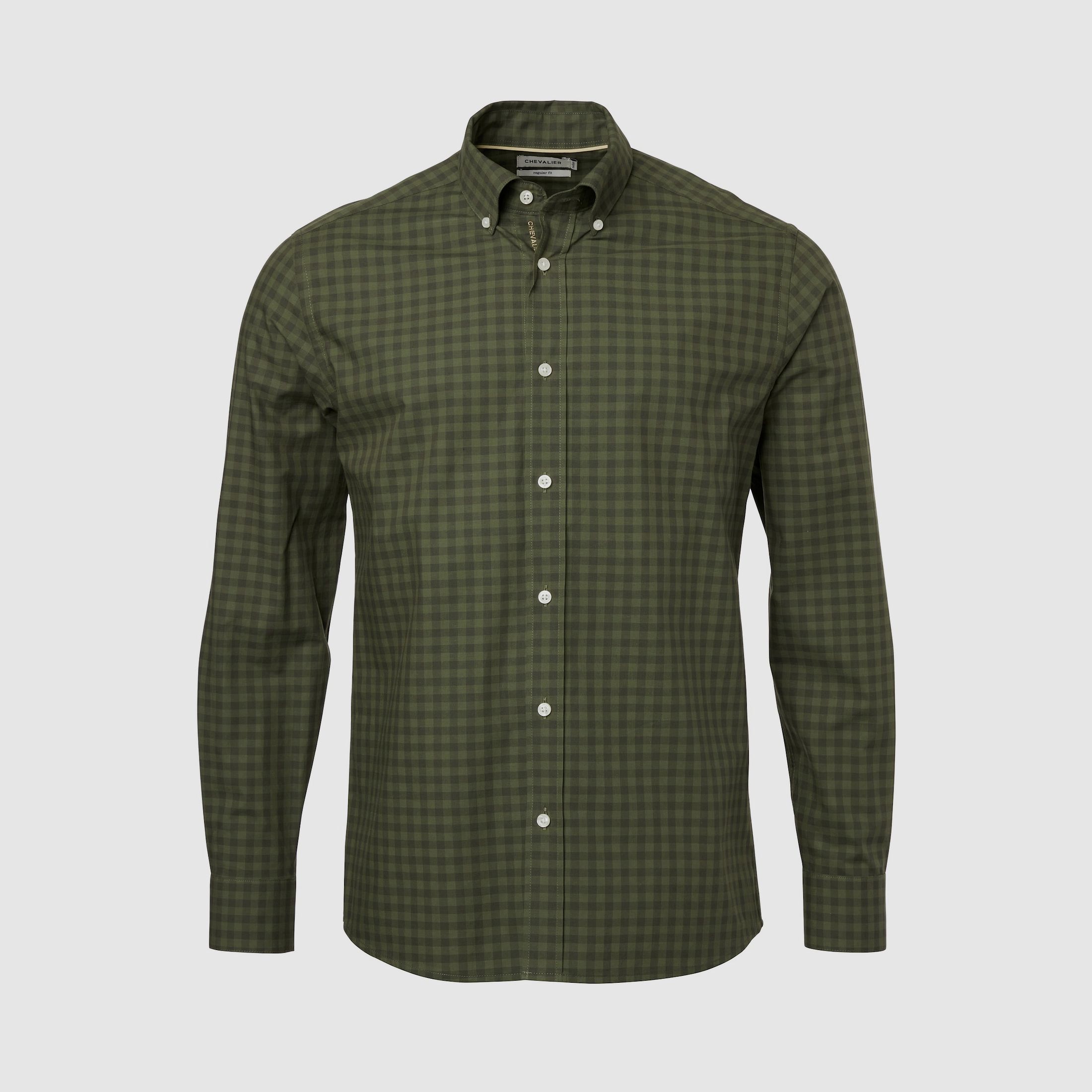 Chevalier Betley Regular Fit Shirt Men Glade Green Checked M