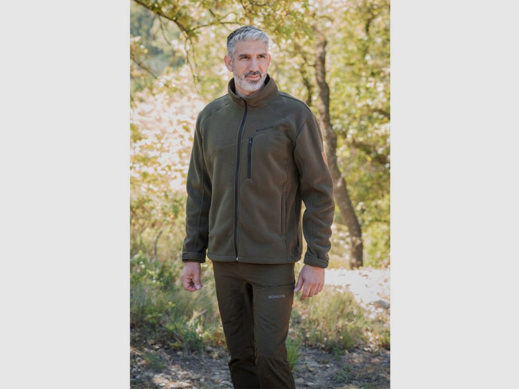 HOCHDICHTE FLEECEJACKE SOMLYS GRÜN, Bild 2 von 4