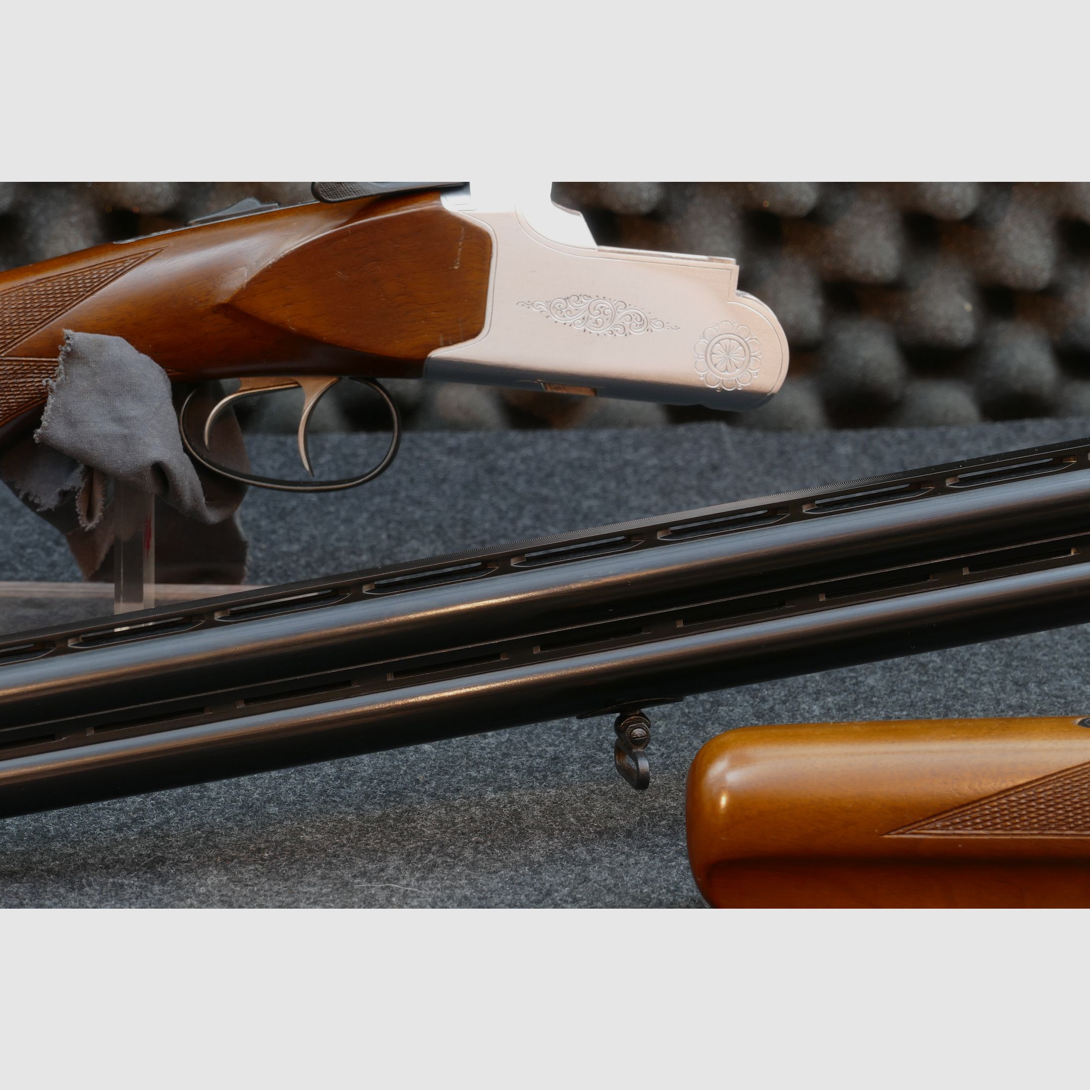 Luger – escopeta de doble cañón, cal. 12/70, perdigones de acero hasta 3,25 mm