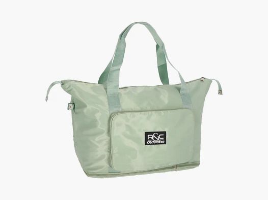 Bolsa de viaje verde pastel plegable