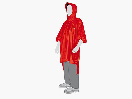 TATONKA Poncho 2 M/L Red