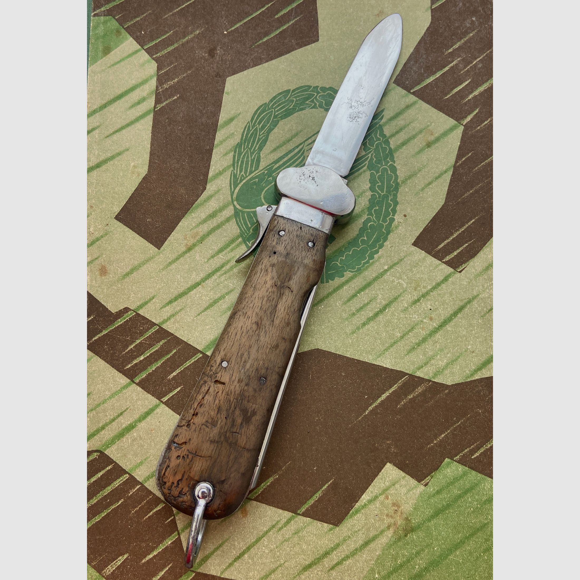 Vlieger-schakelmessen van de Duitse Luftwaffe uit de Tweede Wereldoorlog; SMF 1. model - niet demontabel,