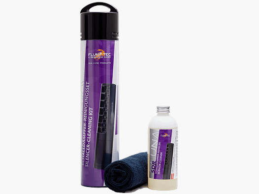 Fluna Tec 569 kit de limpieza para silenciadores SDR 250ml con paño de microfibra