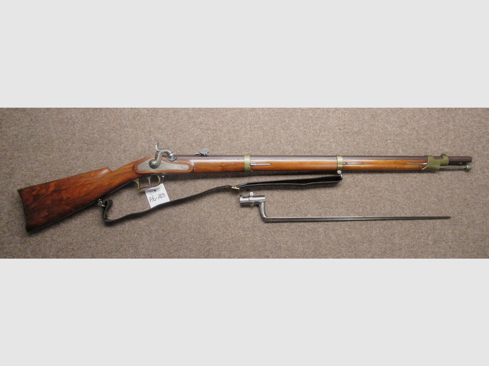 AB-189 A. BRAST Büchse Mod. 1853 Jäger Kal. 10.4mm, Bild 1 von 7