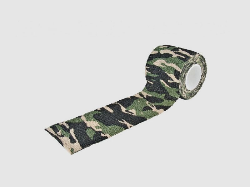 Tarnband Camo Tape Adhesiv Klebeband Mil-Tec Adhesiv LĂ¤nge 4,5 m Breite 50 mm woodland