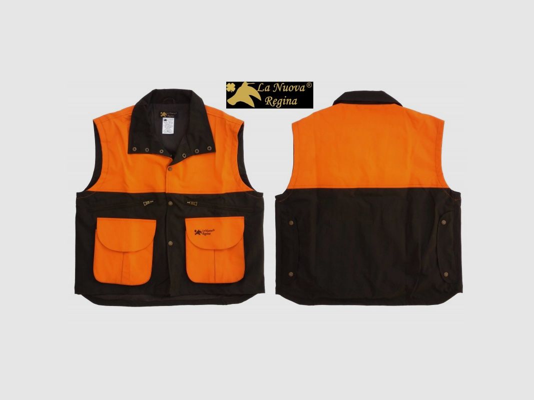 High Visibility Vest WOOD The New Queen COTONE CERATO Green and Orange