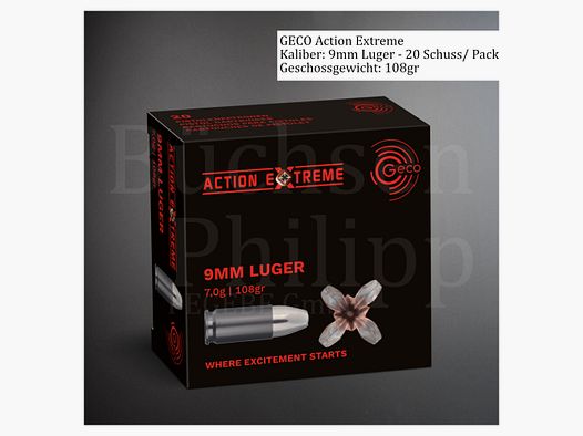 Geco 9x19mm Action Extreme 108gr
