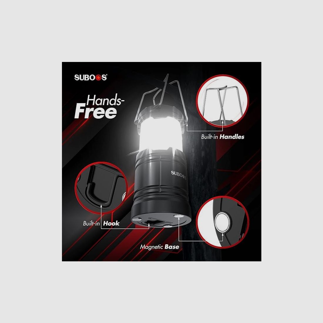 Batteriebetriebene LED Camping Laterne