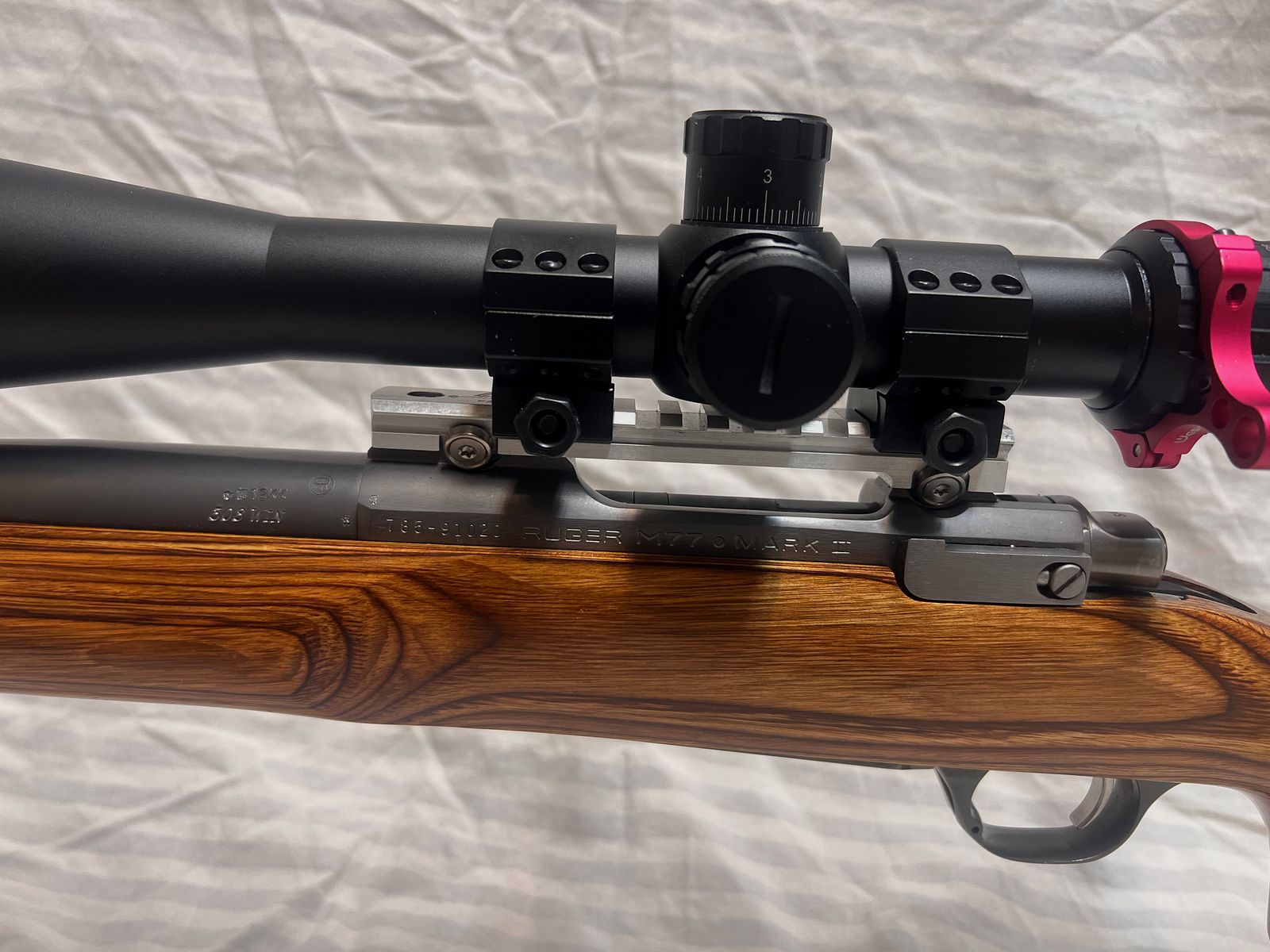 Ruger 77 .308 with scope in like-new condition