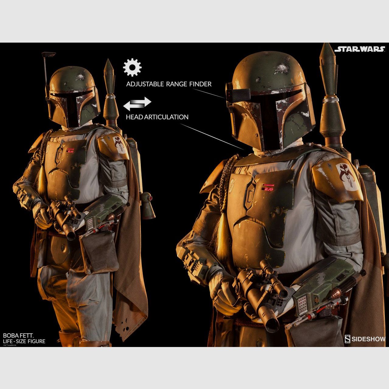 Star Wars Life-Size Statue Boba Fett 200 cm | 43321