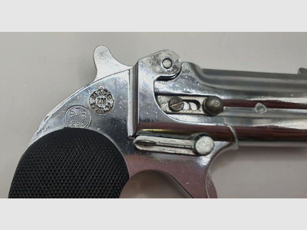 UMAREX UMAREX Derringer 6mm Flobert Blank (PTB296) - Chrome, Made in Italy, image 4 of 10