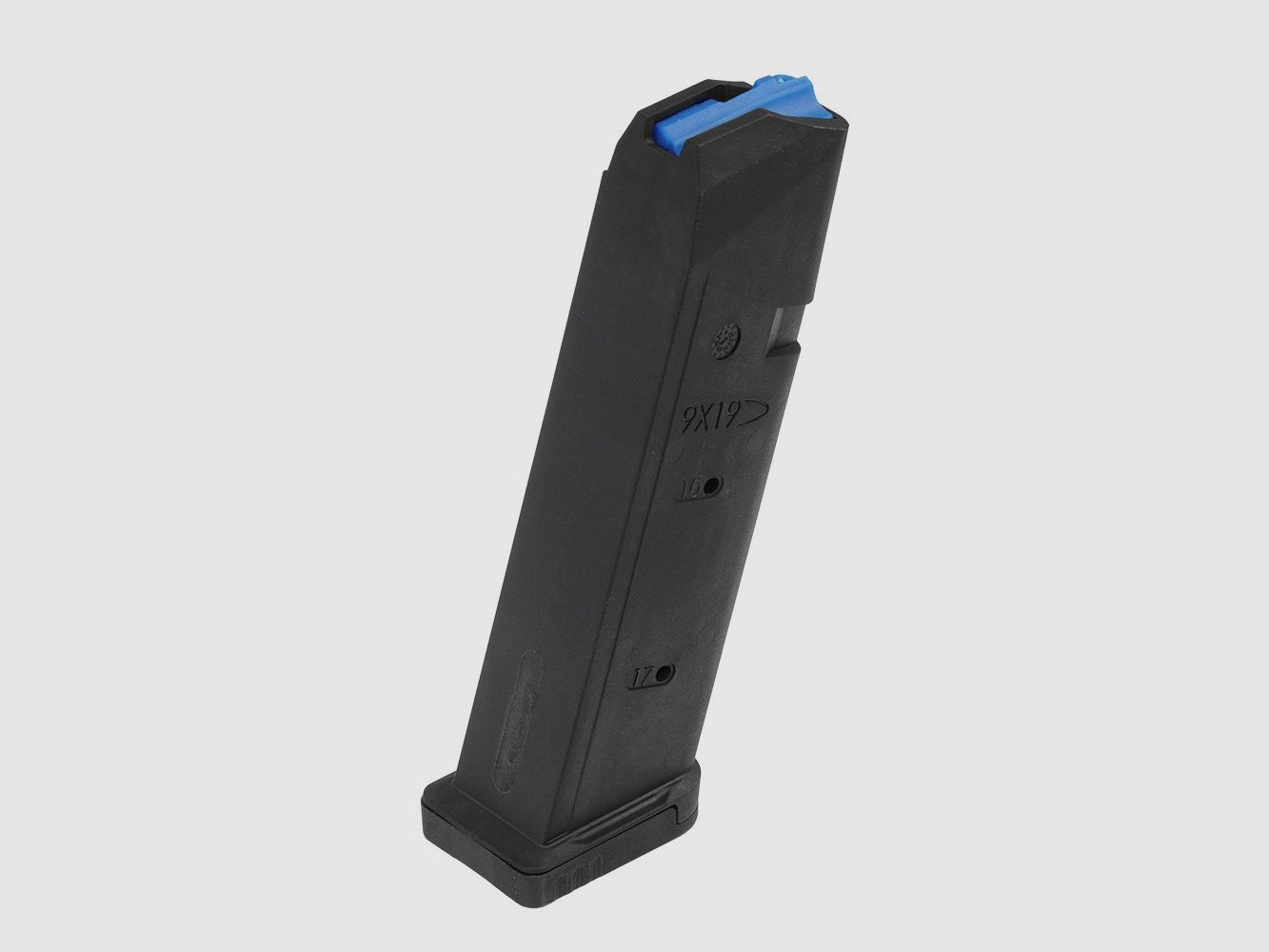 UTG - Polymer Magazin für Glock Pistole - 9x19 mm - 17 Schuss - Polymer - Schwarz Edelstahlfeder