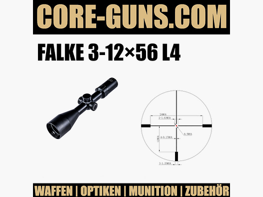 FALKE 3-12×56 L4 Ansitzglas ANGEBOTSPREIS UVP: 499€	 Falke Germany