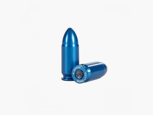 A-ZOOM PUFFERPATROON .9MM LUGER - ALUMINIUM BLAUW