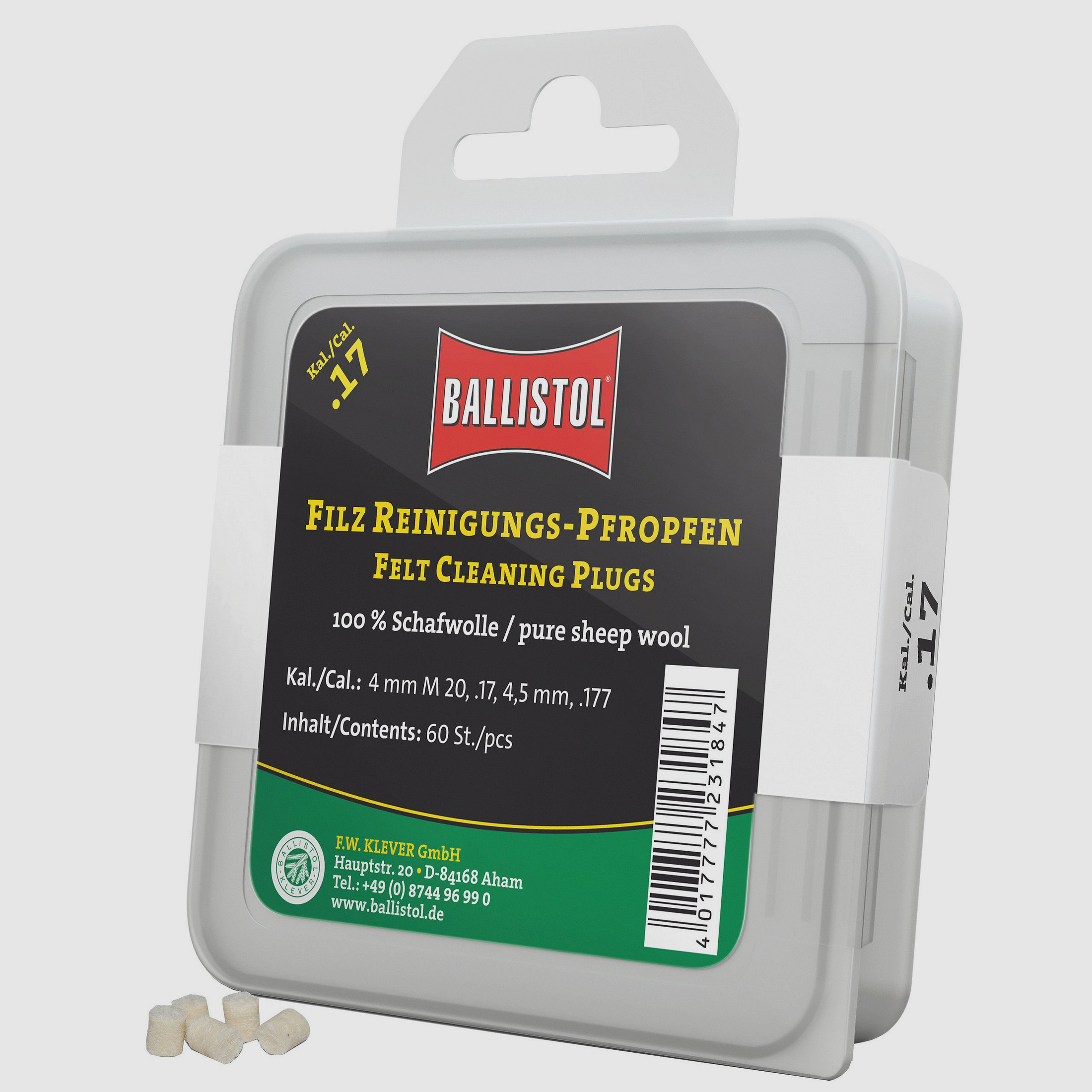 Ballistol felt cleaning plug classic