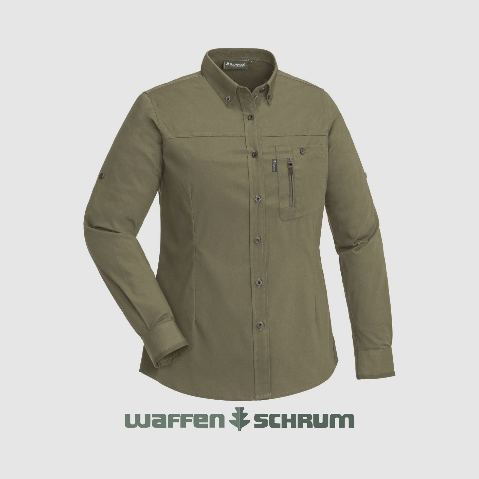Pinewood Bluse Tiveden Anti-Insect H.Olive