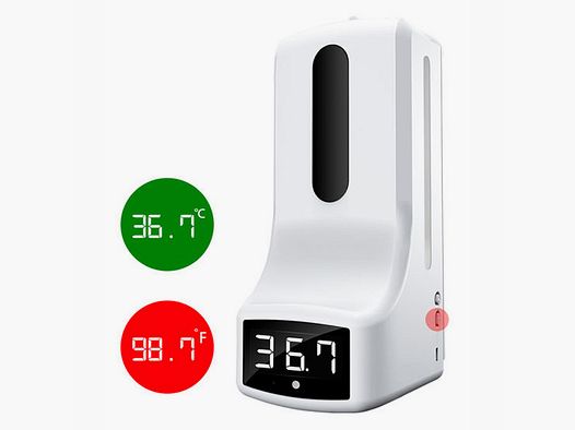 Smart gel dispenser with temperature measurement