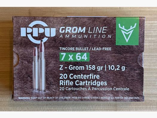 PPU Grom Line - bleifrei - Kal. 7x64 - 10,2g - 158gr