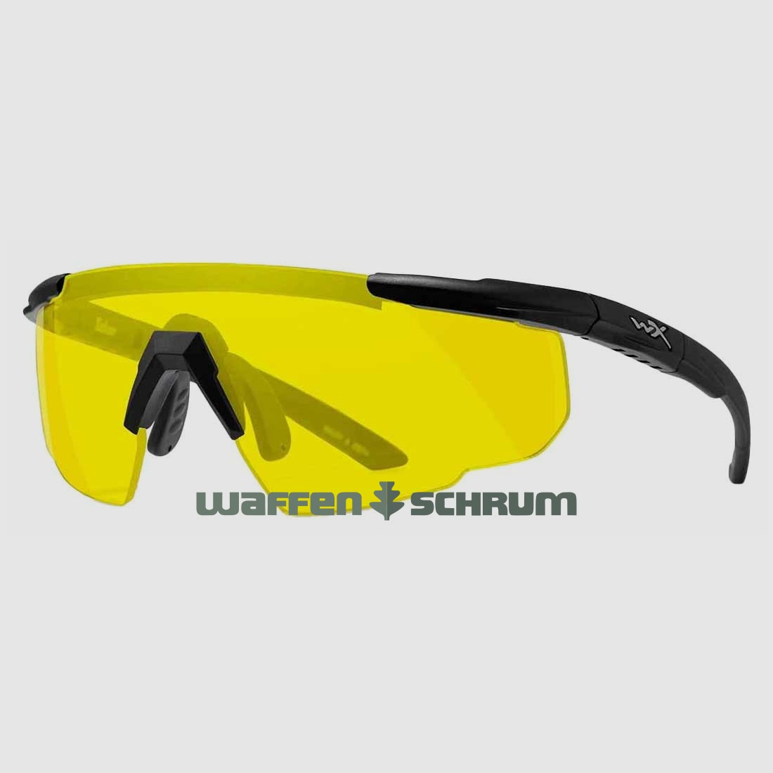 Wiley X Schießbrille  Glas: gelb: matt schwarz Saber Advanced