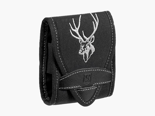 POCHETTE MULTICALIBRE EN CORDURA ET CUIR AVEC LOGO DE CERF