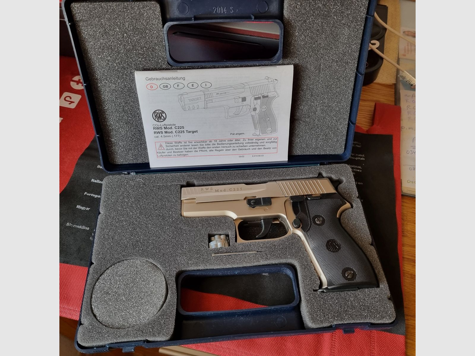 RWS Mod. C225, nickel-plated, CO2, old version, purchase on 11.03.2006