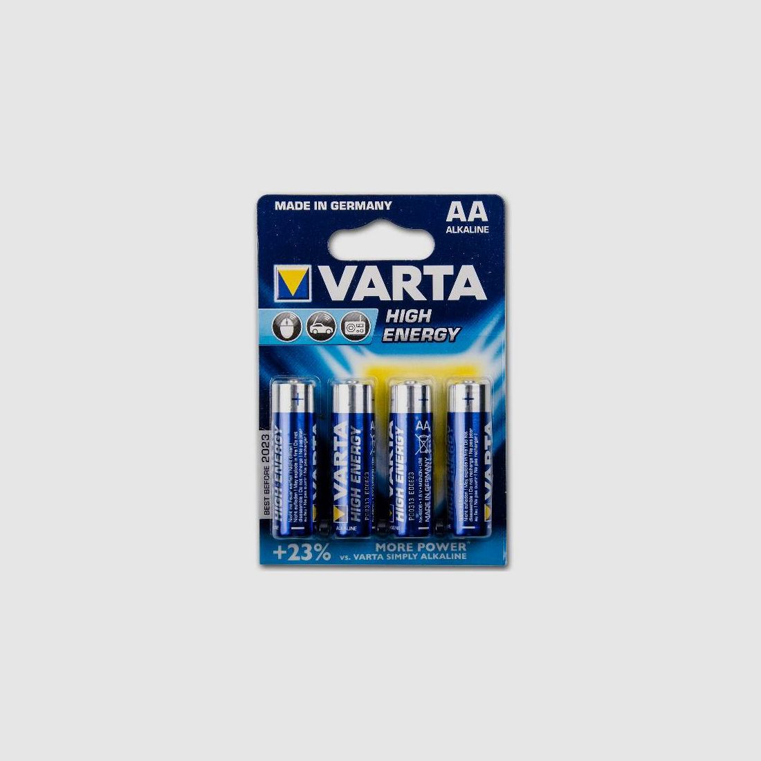 Varta 15 Volt AA Batterien für Paintball Hopper (4er Pack)