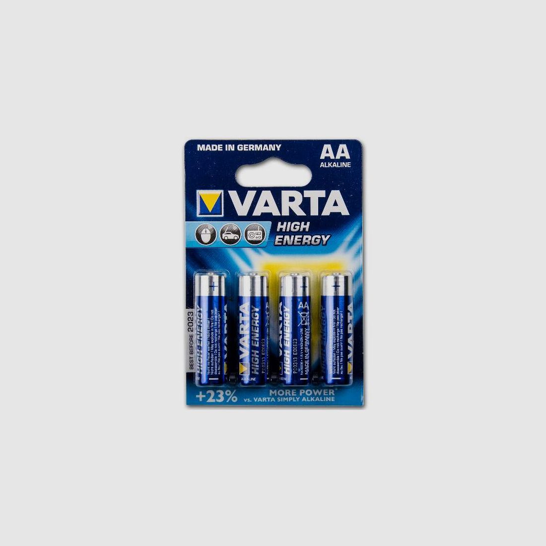 Varta 15 Volt AA Batterien fr Paintball Hopper (4er Pack)