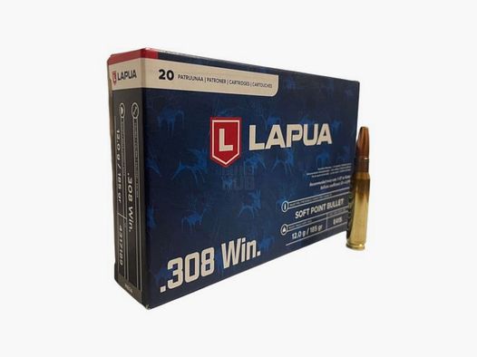 Amunicja Lapua 308 Win SP 12g/185gr