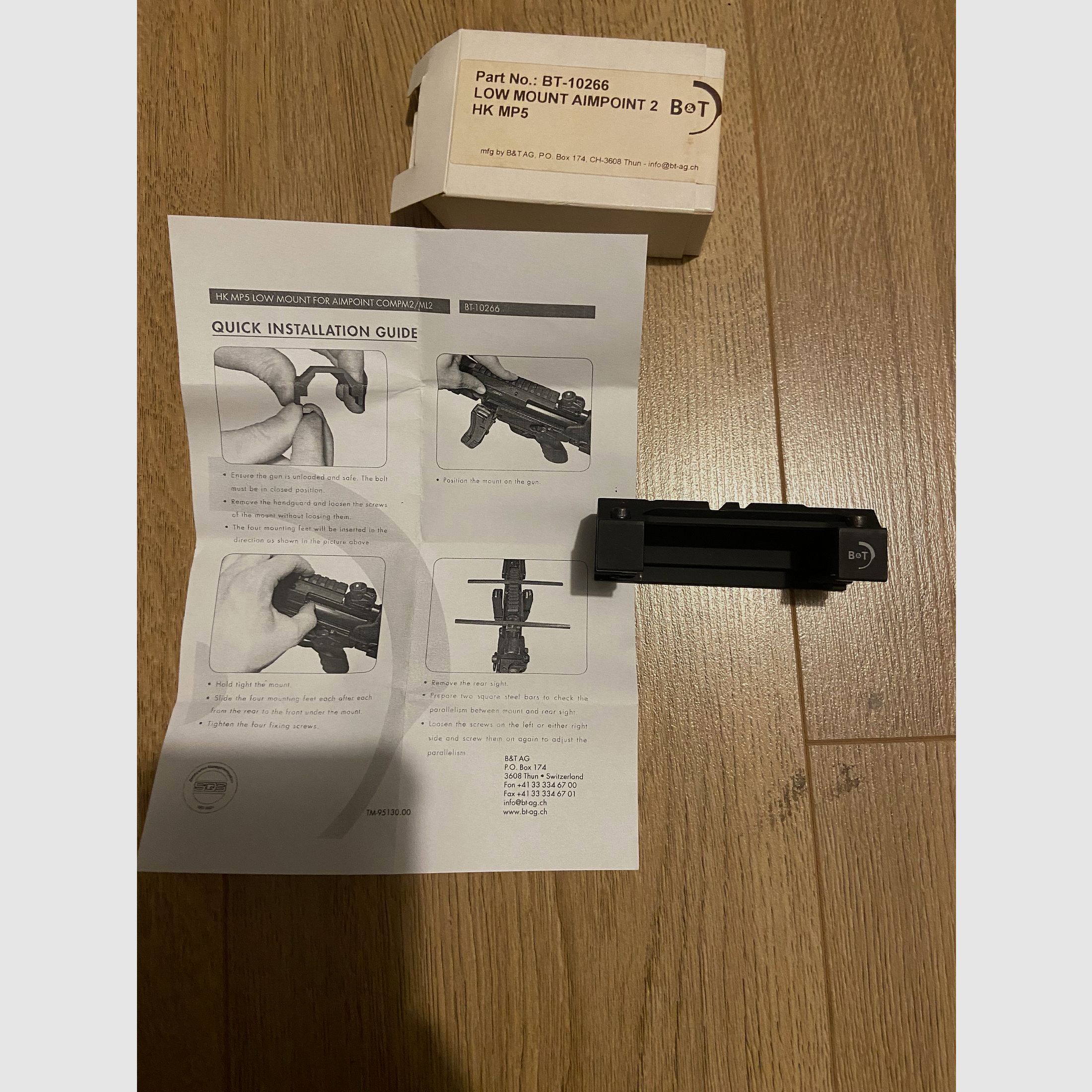 B&T Mount Montageschiene MP5 low Profile Aimpoint visiere