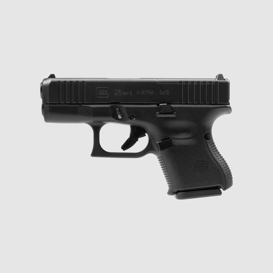 Glock Pistole G26 Gen5 MOS FS 9 mm Luger 3,43″ / 87 mm 10+1, Subcompact