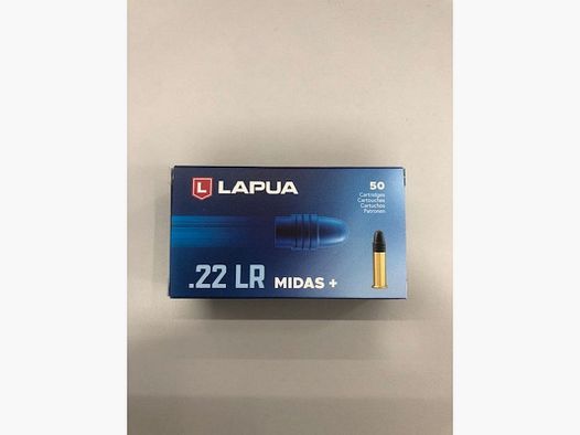 LAPUA PATRONEN Kal. 22LR MIDAS +