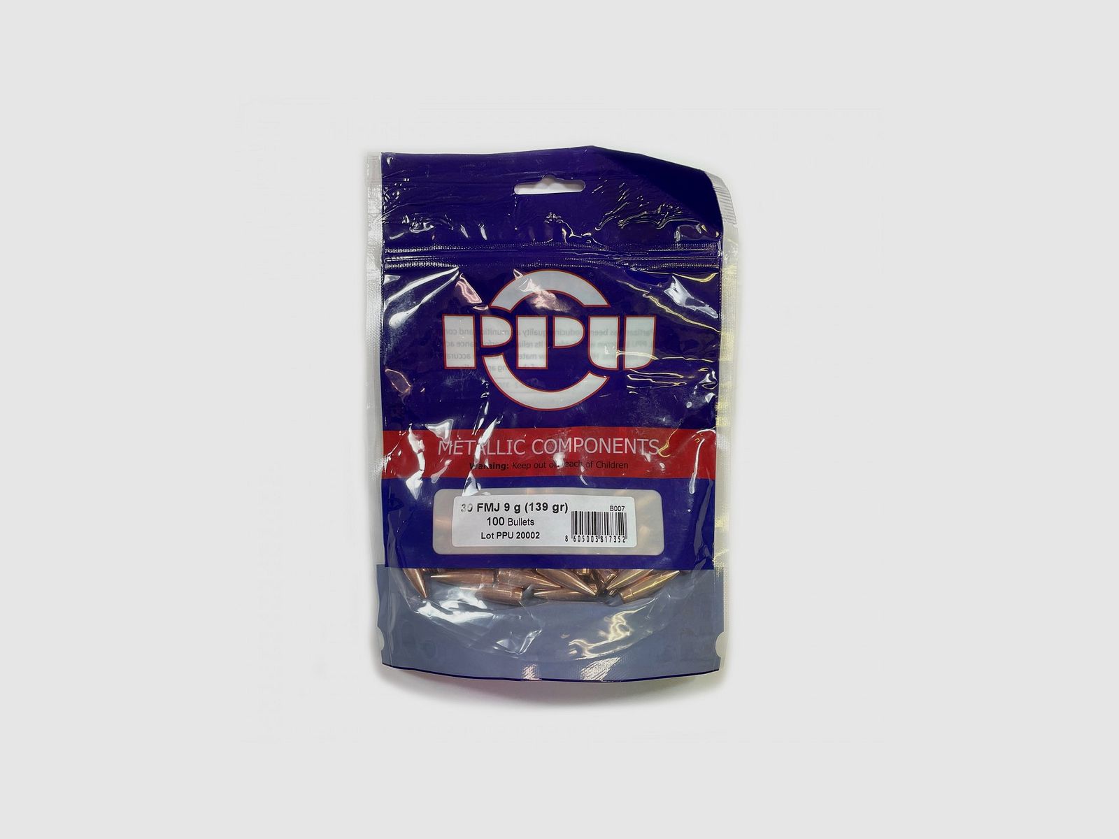 PRVI PARTIZAN GESCHOSSE FMJ 30 (.308) 139GR 100ST.