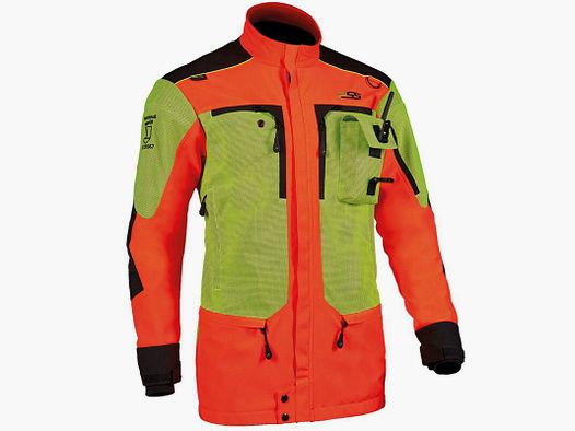 PSS X-treme Herren Sauenschutzjacke Protect Neonrot/Gelb