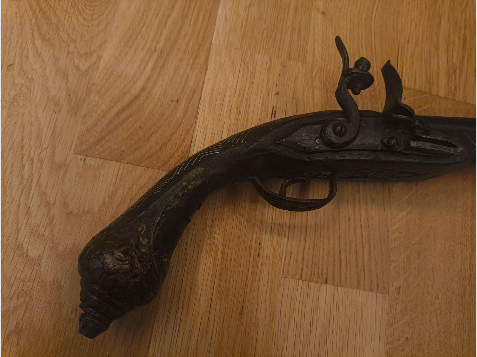Steinschloss-Vorderlader-Pistole (Flintlock Pistol)
