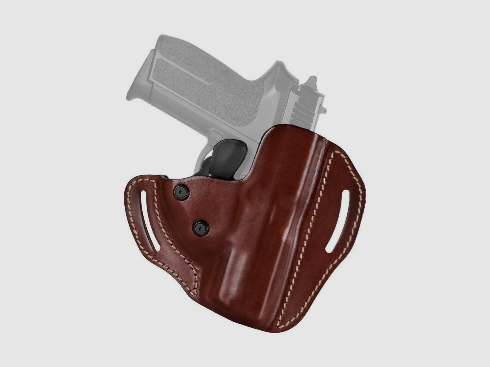 Lederholster SECURITY LOCK Glock 17/22/31/37 Braun Linkshänder