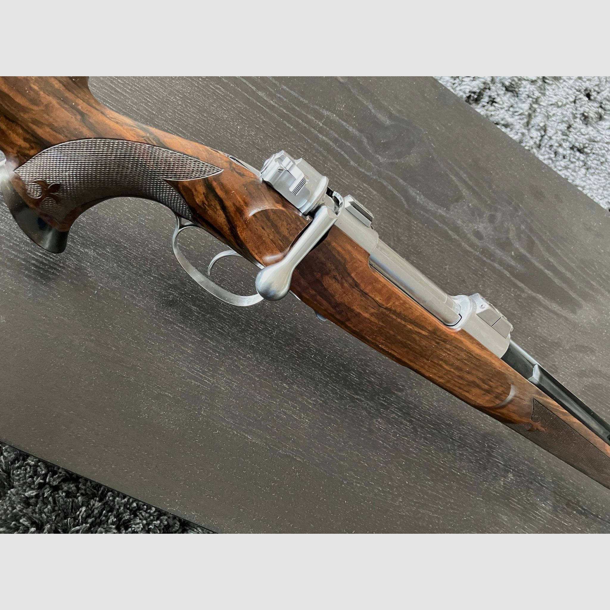 Einzigartiger Custom Mauser M98 8x64S „Kurpfalzstutzen“ Hansjoachim Hensel