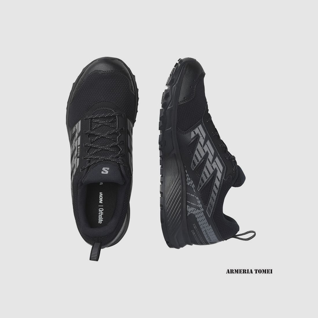 SALOMON – HERREN – WANDERSCHUHE GTX Schwarz / Pewter / Frostgrau, Bild 3 von 6