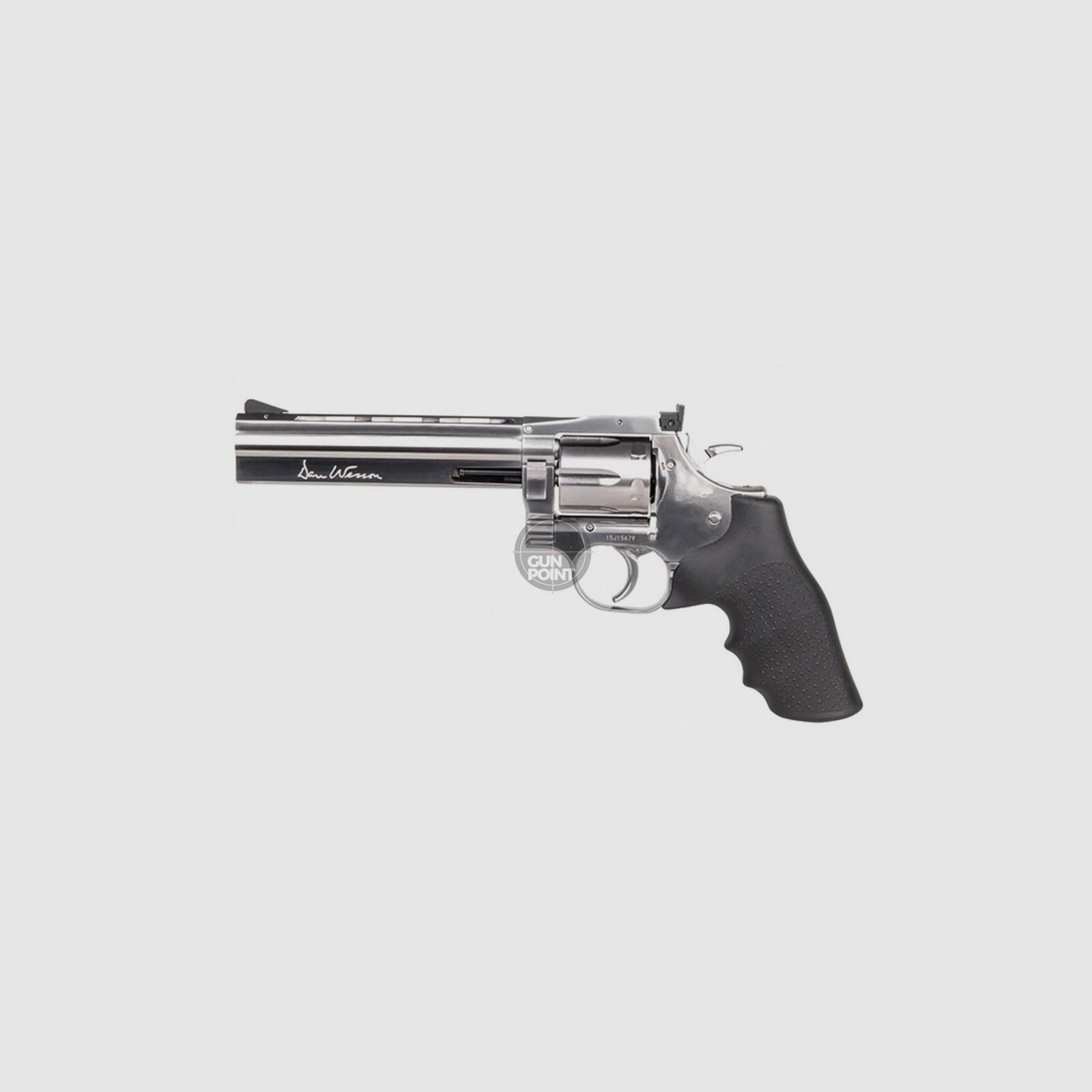 Luftpistole - Dan Wesson 715 6" Co2-System NBB Silber - Kal. 4,5 mm