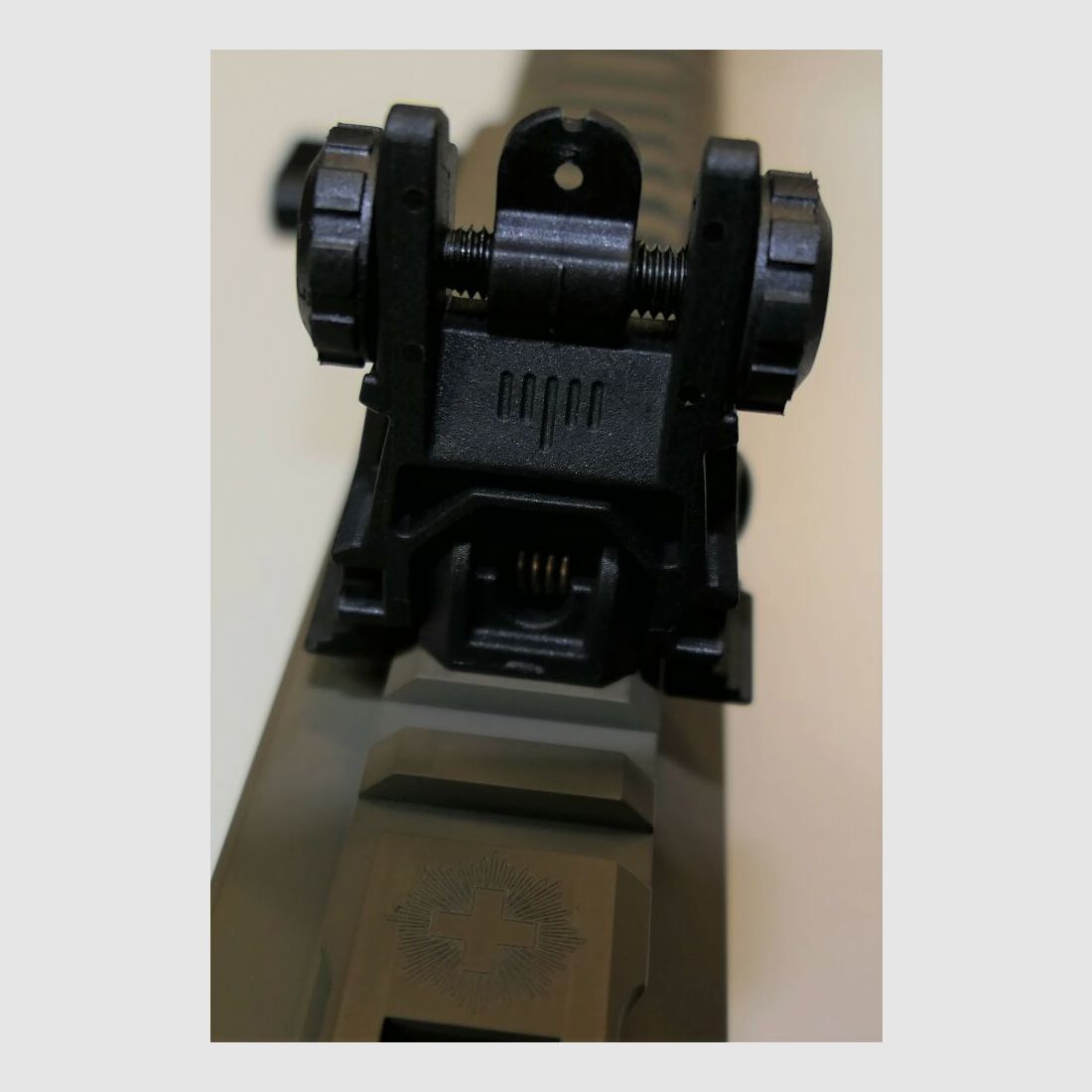 GWMH Selbstladebüchse GWMH SPC-HUNTER A4 10" (SWISS PISTOL CARBINE) FDE Kal.9x19 AR15 Glock Magazin
