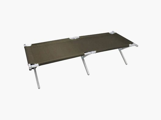 Cama de campaña militar del ejército de EE. UU. de aluminio usada
