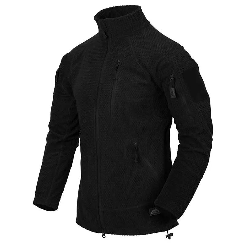 Helikon-Tex - Bluza ALPHA TACTICAL - Grid Fleece - Czarna
